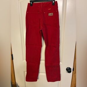 Vintage Wrangler Women's High Rise Red Jeans